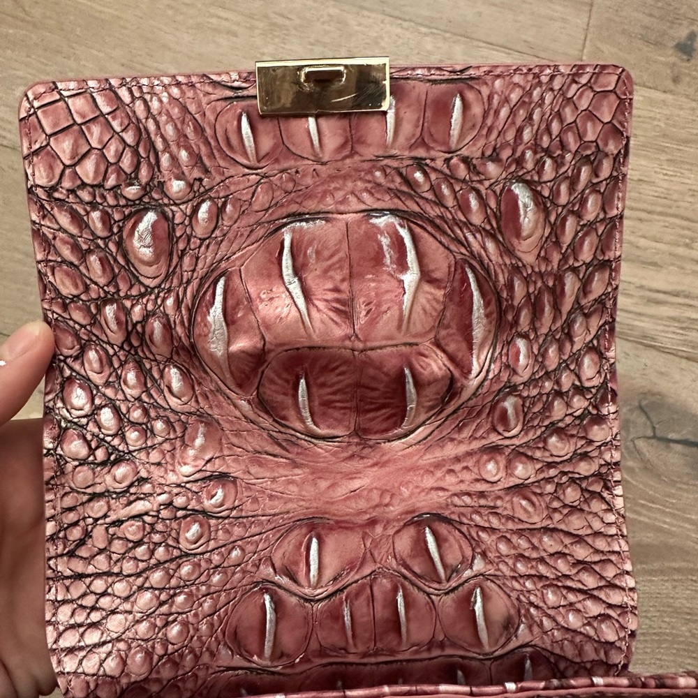 Brahmin Rose Embossed Backpack - image 3